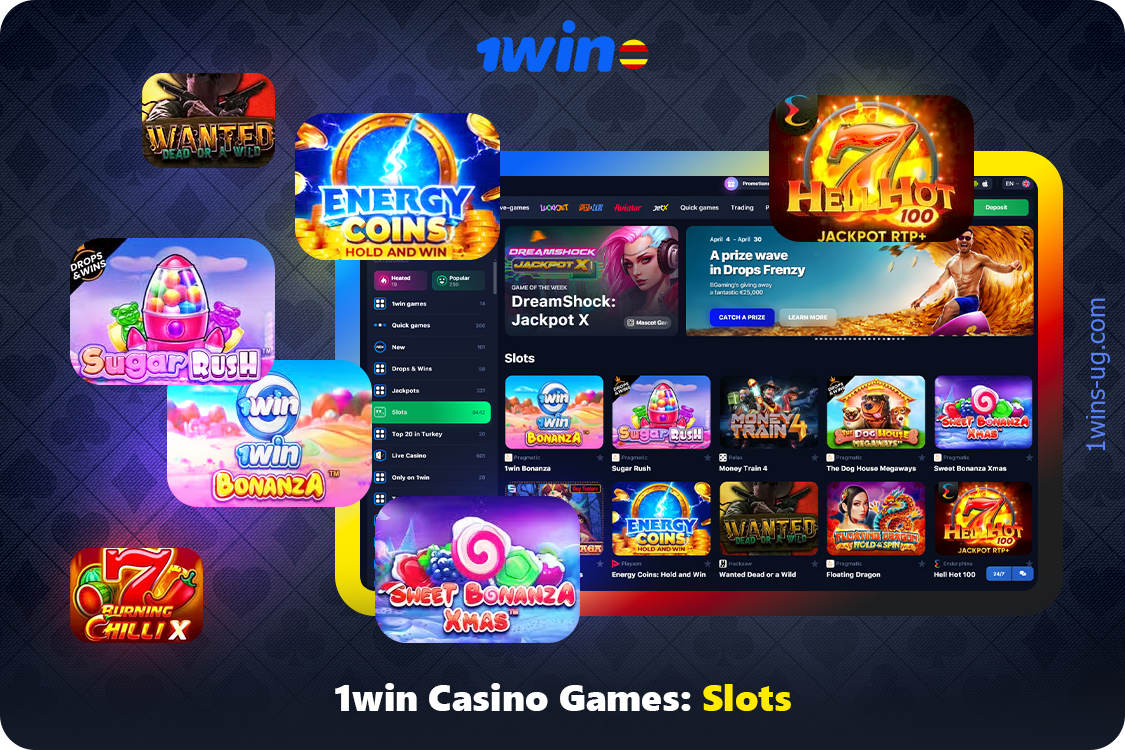 At 1win Uganda casino you will find a great big section - slots, with more than 11,000 games for different tastes