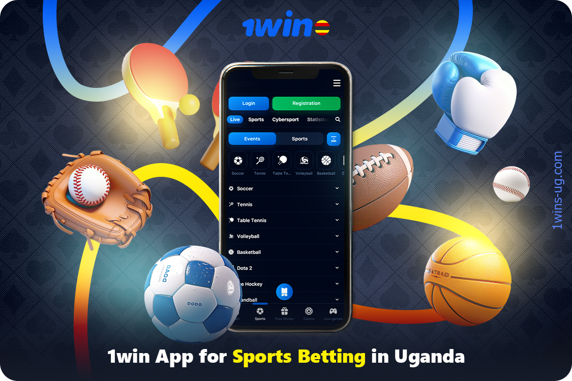 The 1win Uganda app has a large selection of sports disciplines, there's also the ability to watch broadcasts and place bets