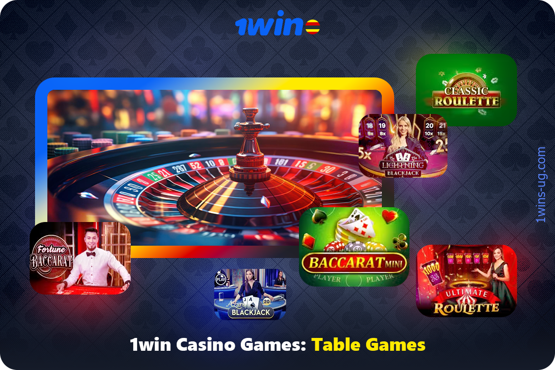 1win casino also has a table games section with popular classic games such as roulette, blackjack, poker and others