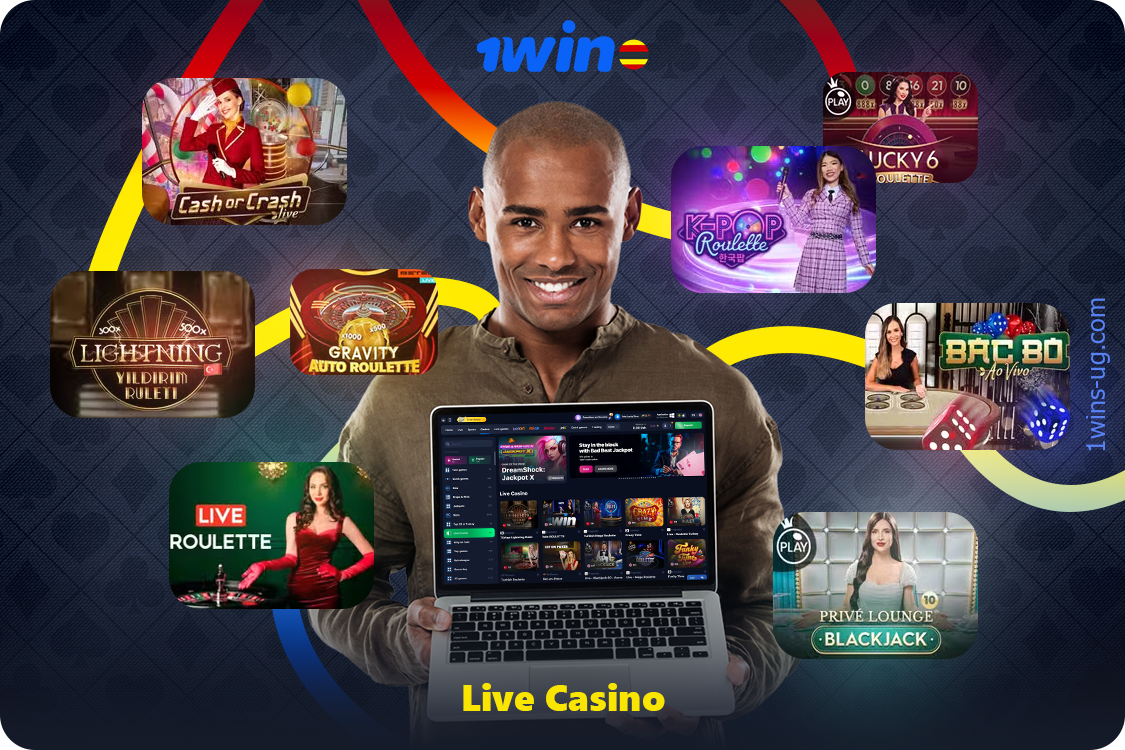At 1win Uganda you will find a Live Casino with a large selection of real dealer online games from global suppliers on a variety of topics