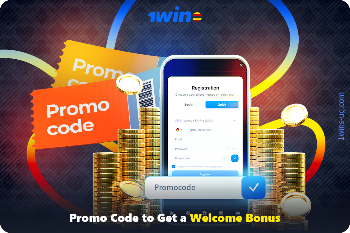 You can learn about the promo code and how to get the 500% welcome bonus when you register on 1win Uganda website