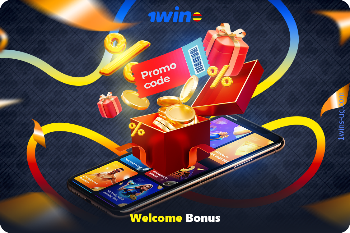 Ugandan users can get a generous welcome bonus after registering with 1win