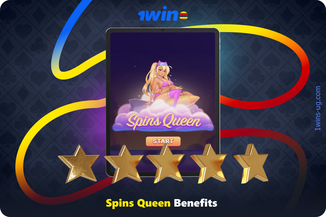 There are a few main reasons why the Spins Queen 1win game is loved by players from Uganda