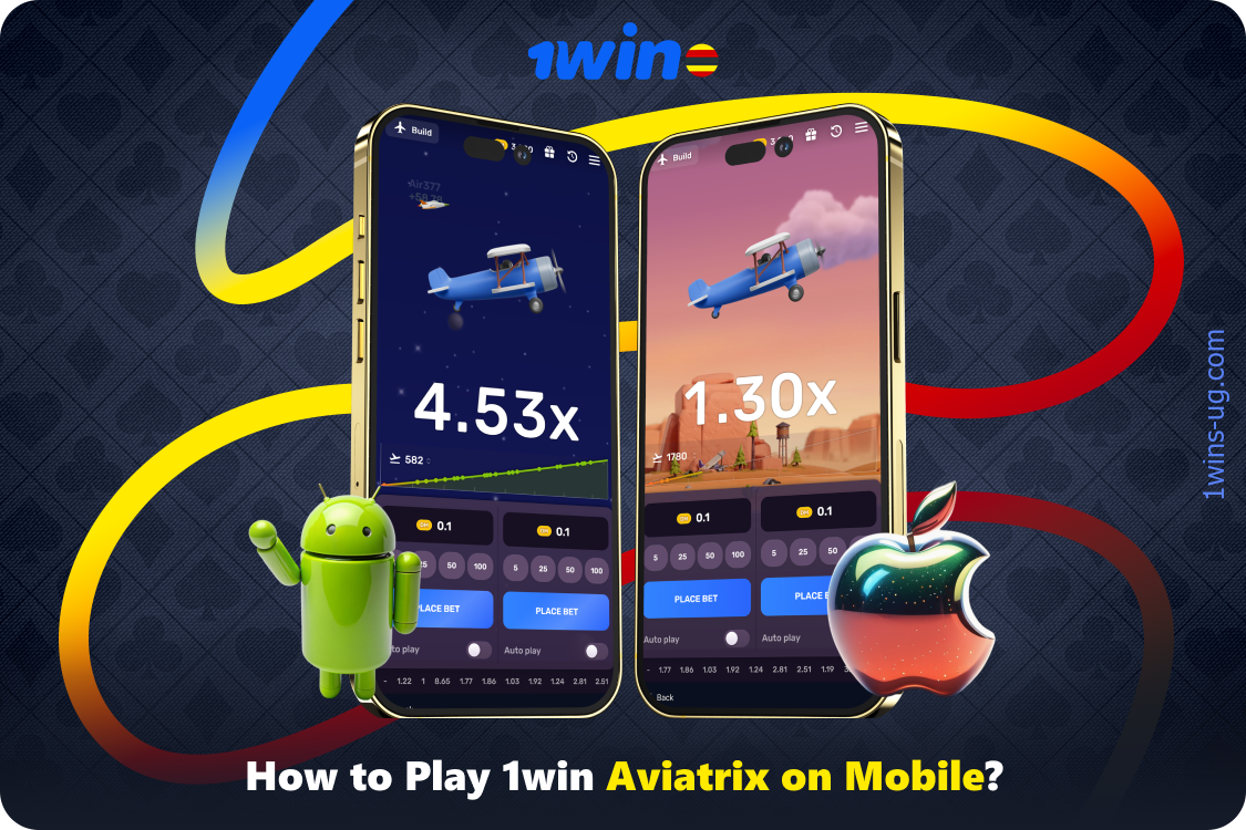 Players from Uganda can play at 1win Aviatrix using the convenient 1win mobile app