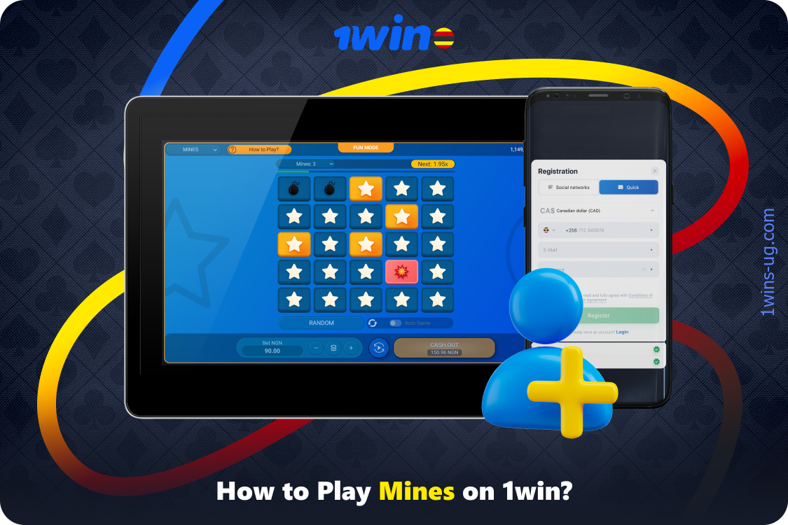 Only registered users can play 1win Mines for real money